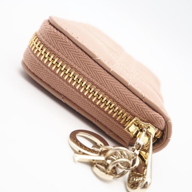 ★3日以内返品可★ 未使用 Christian Dior クリスチャンディオール Lady Dior Voyageur スモール ジップコインケース S0985ONMJ コインケース ピンクベージュ ラムスキン レディース_7
