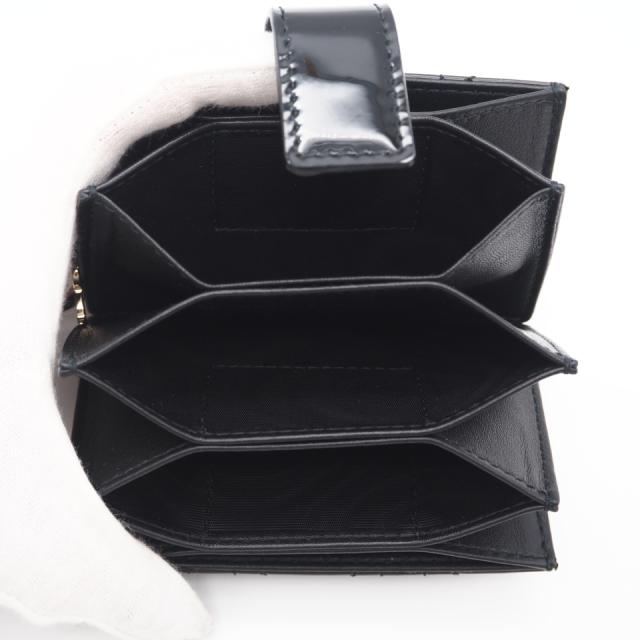 ★3日以内返品可★ 未使用 Christian Dior クリスチャンディオール Lady Dior Jasmine カードホルダー S0074OVRB_M900 カードケース ブラック パテントレザー レディース_9