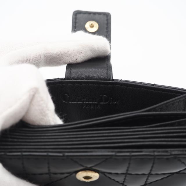 ★3日以内返品可★ 未使用 Christian Dior クリスチャンディオール Lady Dior Jasmine カードホルダー S0074OVRB_M900 カードケース ブラック パテントレザー レディース_11