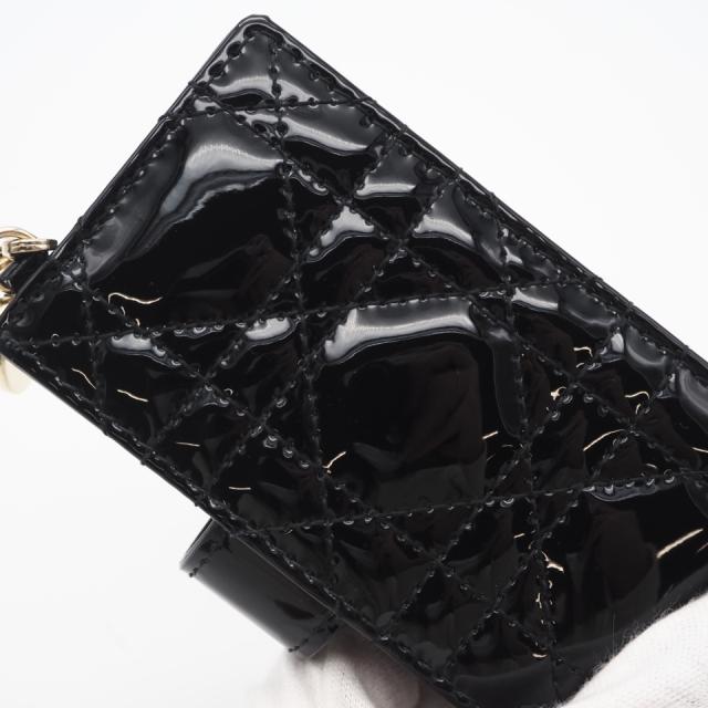 ★3日以内返品可★ 未使用 Christian Dior クリスチャンディオール Lady Dior Jasmine カードホルダー S0074OVRB_M900 カードケース ブラック パテントレザー レディース_3