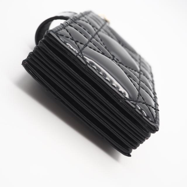 ★3日以内返品可★ 未使用 Christian Dior クリスチャンディオール Lady Dior Jasmine カードホルダー S0074OVRB_M900 カードケース ブラック パテントレザー レディース_6
