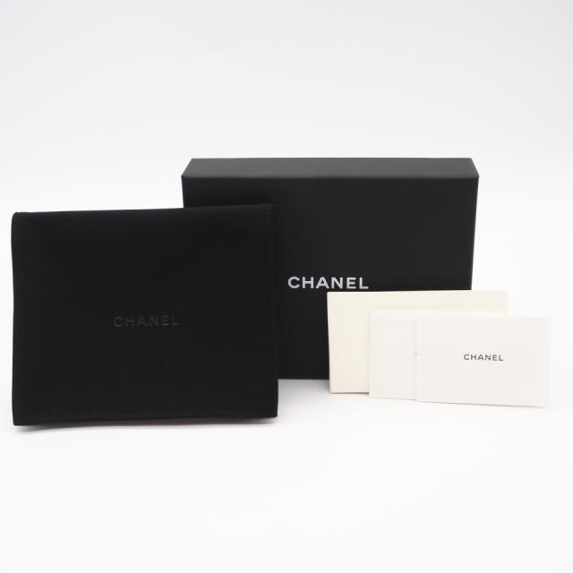 ★3日以内返品可★ 極美品 CHANEL シャネル マトラッセ ココマーク 二つ折り財布 AP5016 二つ折り財布 ブラック ゴールド キャビアスキン レディース