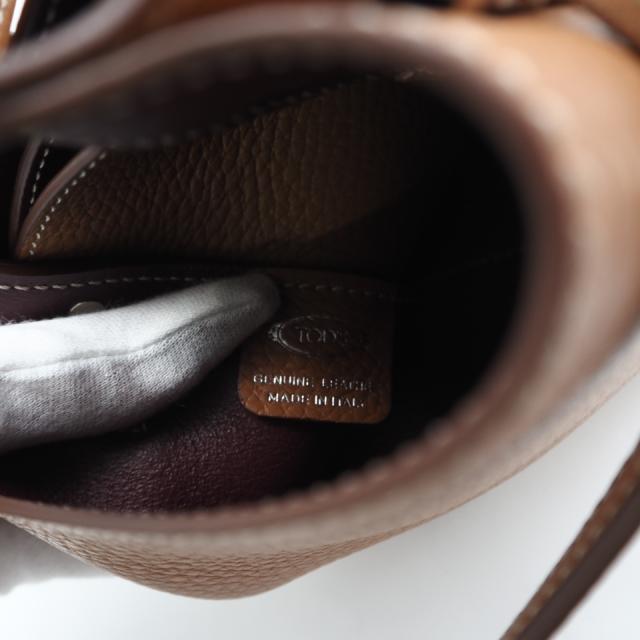 ★3日以内返品可★ 極美品 TOD’S トッズ トッズ レザー バッグ マイクロ XBWAPAT9000 2wayハンドバッグ ブラウン レザー レディース_15