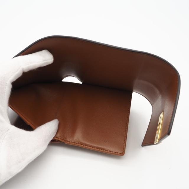 ★3日以内返品可★ 美品 CELINE セリーヌ 16 セーズ スモール トリフォールドウォレット タン 10F523CQ7.04LU 三つ折り財布 ブラウン カーフレザー レディース_13