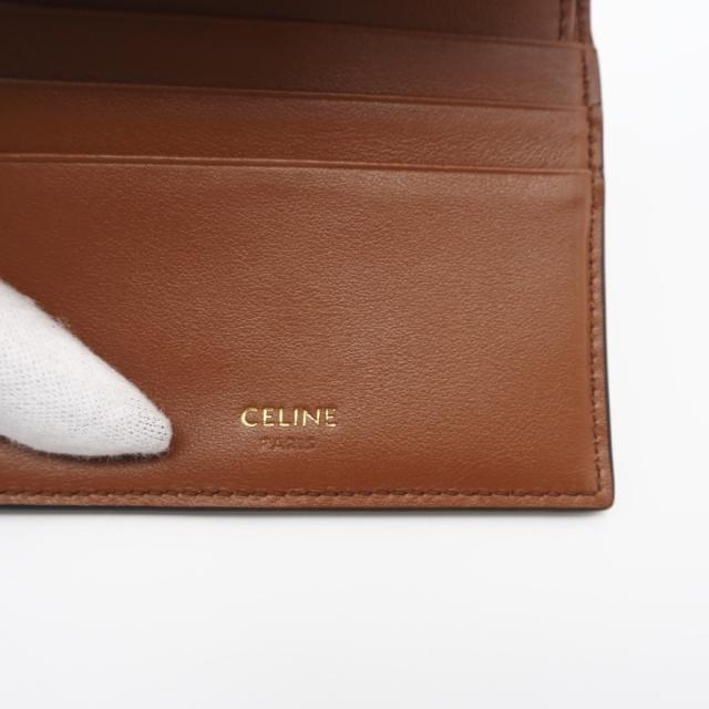 ★3日以内返品可★ 美品 CELINE セリーヌ 16 セーズ スモール トリフォールドウォレット タン 10F523CQ7.04LU 三つ折り財布 ブラウン カーフレザー レディース_15
