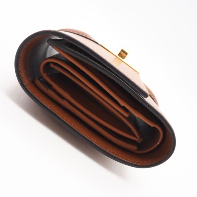 ★3日以内返品可★ 美品 CELINE セリーヌ 16 セーズ スモール トリフォールドウォレット タン 10F523CQ7.04LU 三つ折り財布 ブラウン カーフレザー レディース_6