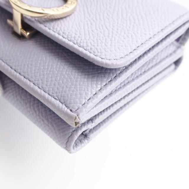 ★3日以内返品可★ 極美品 BVLGARI ブルガリ ブルガリブルガリ コンパクトウォレット 292549 三つ折り財布 パープル レザー レディース_8