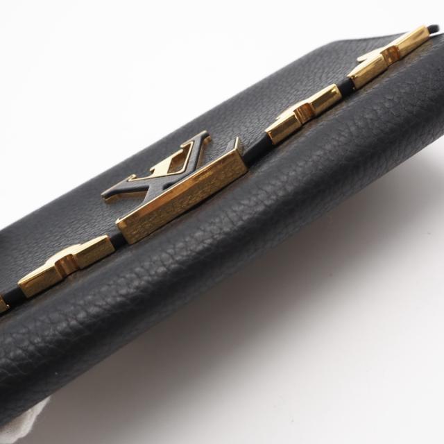 ★3日以内返品可★ 美品 LOUIS VUITTON ルイ・ヴィトン トリヨン ポルトフォイユカプシーヌ M64551 長財布 ブラック ゴールド トリヨンレザー レディース_9