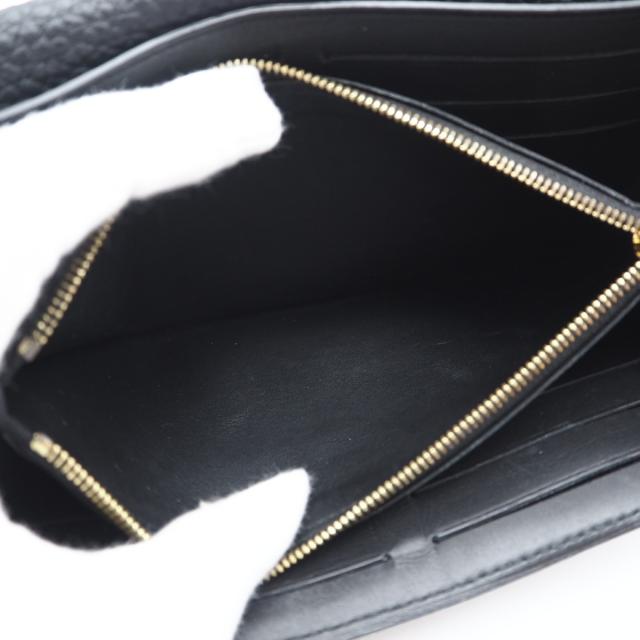 ★3日以内返品可★ 美品 LOUIS VUITTON ルイ・ヴィトン トリヨン ポルトフォイユカプシーヌ M64551 長財布 ブラック ゴールド トリヨンレザー レディース_14