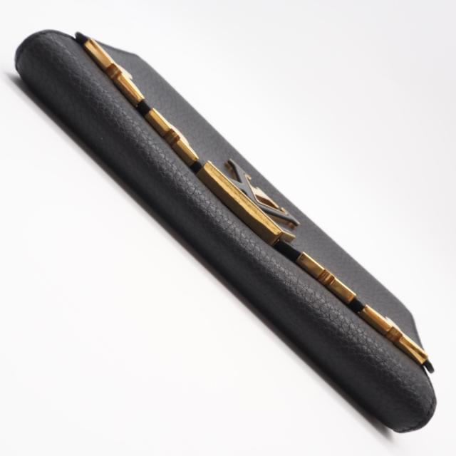 ★3日以内返品可★ 美品 LOUIS VUITTON ルイ・ヴィトン トリヨン ポルトフォイユカプシーヌ M64551 長財布 ブラック ゴールド トリヨンレザー レディース_8
