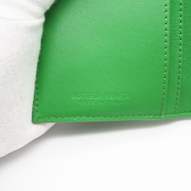★3日以内返品可★ 極美品 BOTTEGAVENETA ボッテガヴェネタ ロゴバンド 二つ折り長財布 701271 長財布 グリーン エナメル メンズ_11