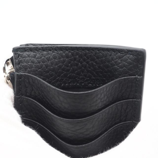 ★3日以内返品可★ 未使用 GUCCI グッチ ロゴ ジップカードケース 835073 コインケース ブラック グレインレザー メンズ_10