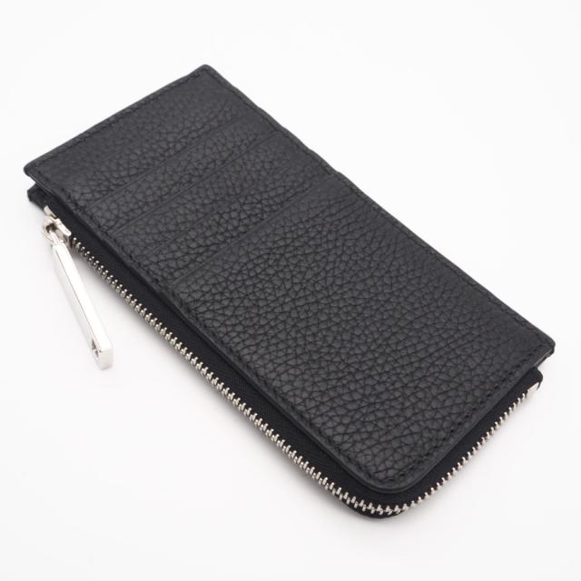 ★3日以内返品可★ 未使用 GUCCI グッチ ロゴ ジップカードケース 835073 コインケース ブラック グレインレザー メンズ_2