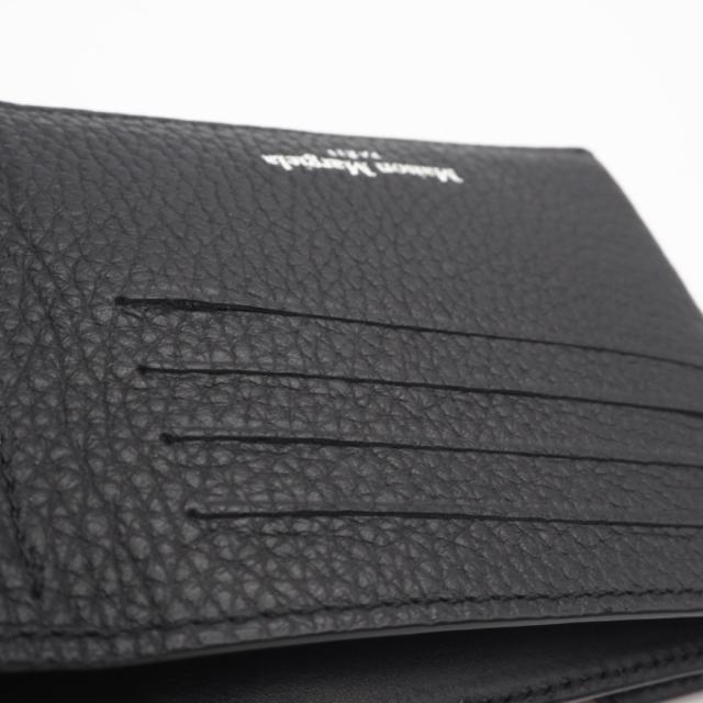 ★3日以内返品可★ 美品 MAISON MARGIELA メゾンマルジェラ 4ステッチ 二つ折りコンパクトウォレット S55UI0294 二つ折り財布 ブラック レザー メンズ_11