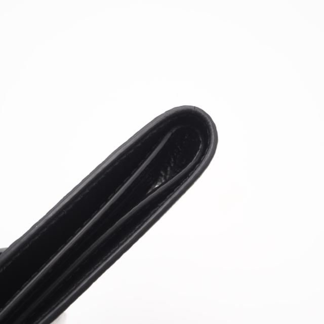 ★3日以内返品可★ 美品 MAISON MARGIELA メゾンマルジェラ 4ステッチ 二つ折りコンパクトウォレット S55UI0294 二つ折り財布 ブラック レザー メンズ_12
