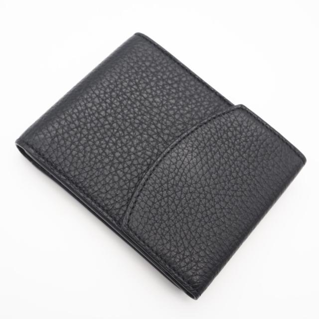 ★3日以内返品可★ 美品 MAISON MARGIELA メゾンマルジェラ 4ステッチ 二つ折りコンパクトウォレット S55UI0294 二つ折り財布 ブラック レザー メンズ_2
