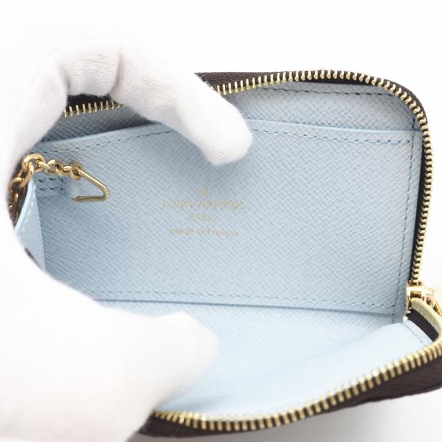 ★3日以内返品可★ 極美品 LOUIS VUITTON ルイ・ヴィトン モノグラム ポルトクレノア オランプブルー M83612 コインケース ブラウン ベージュ ブルー コーティングキャンバス レディース_9