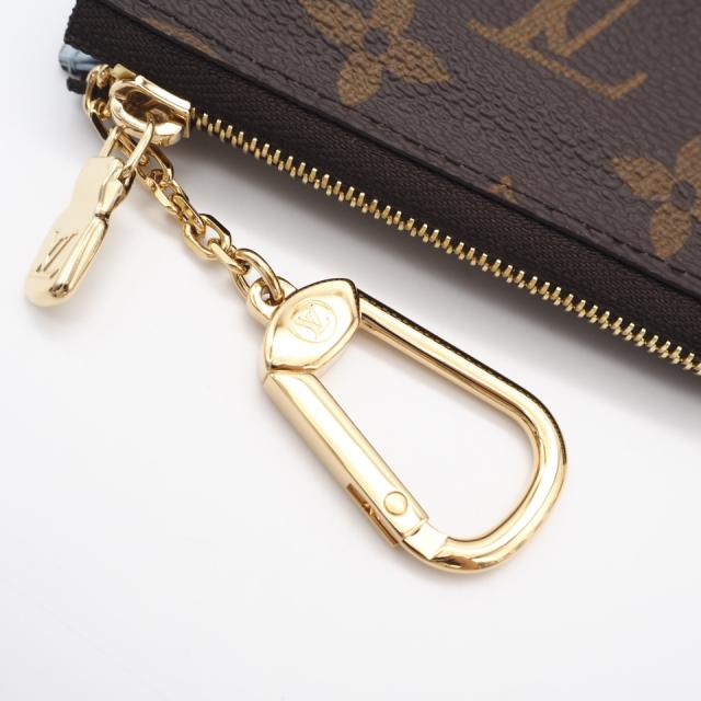 ★3日以内返品可★ 極美品 LOUIS VUITTON ルイ・ヴィトン モノグラム ポルトクレノア オランプブルー M83612 コインケース ブラウン ベージュ ブルー コーティングキャンバス レディース_4