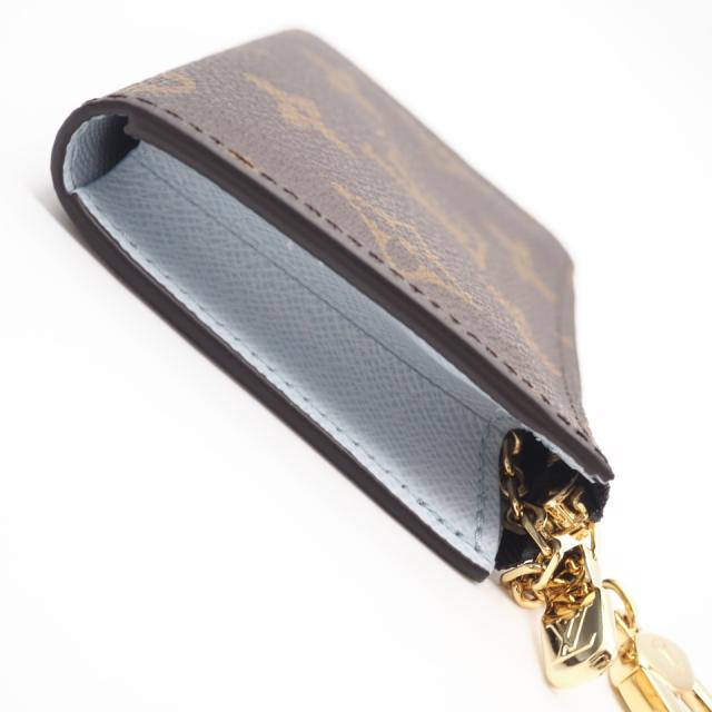 ★3日以内返品可★ 極美品 LOUIS VUITTON ルイ・ヴィトン モノグラム ポルトクレノア オランプブルー M83612 コインケース ブラウン ベージュ ブルー コーティングキャンバス レディース_5
