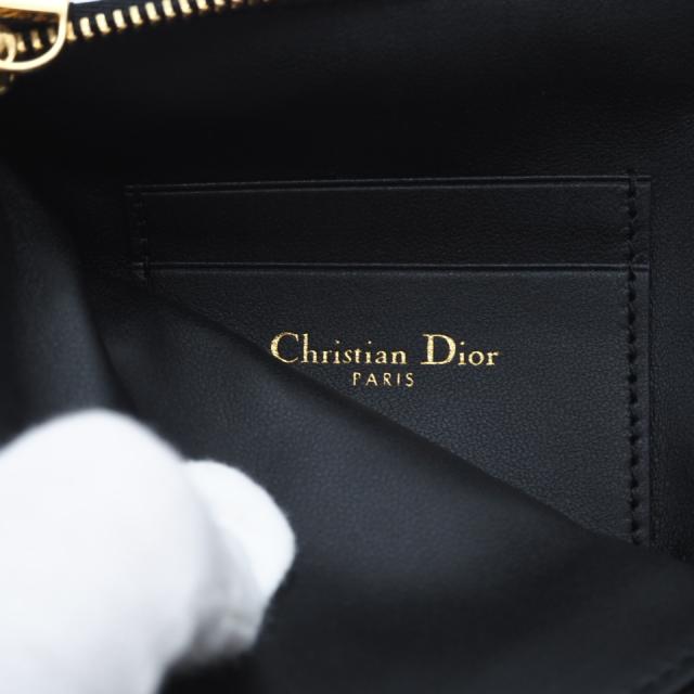 ★3日以内返品可★ 美品 Christian Dior クリスチャンディオール Dior カロ マルチファンクション カナージュ ポーチ ショルダーバッグ S5036UWHC ショルダーバッグ ブラック ホワイト カーフレザー レディース_14