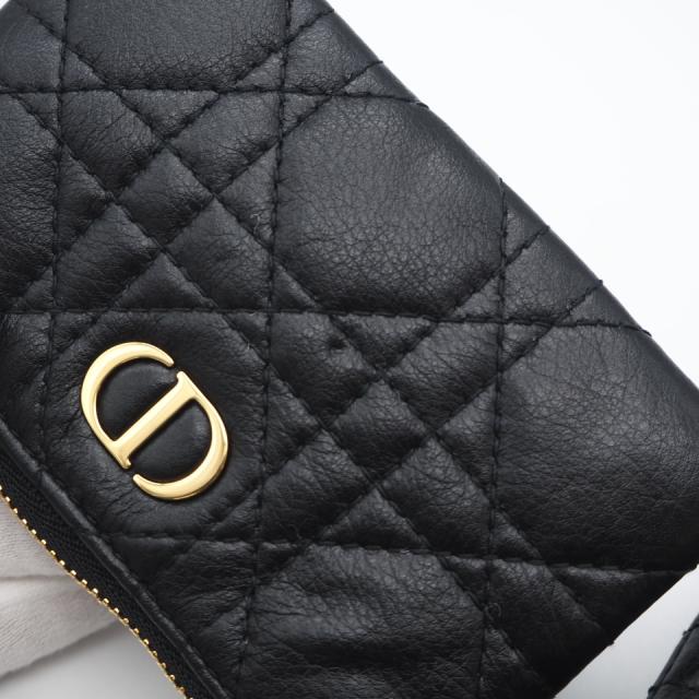 ★3日以内返品可★ 美品 Christian Dior クリスチャンディオール Dior カロ マルチファンクション カナージュ ポーチ ショルダーバッグ S5036UWHC ショルダーバッグ ブラック ホワイト カーフレザー レディース_4