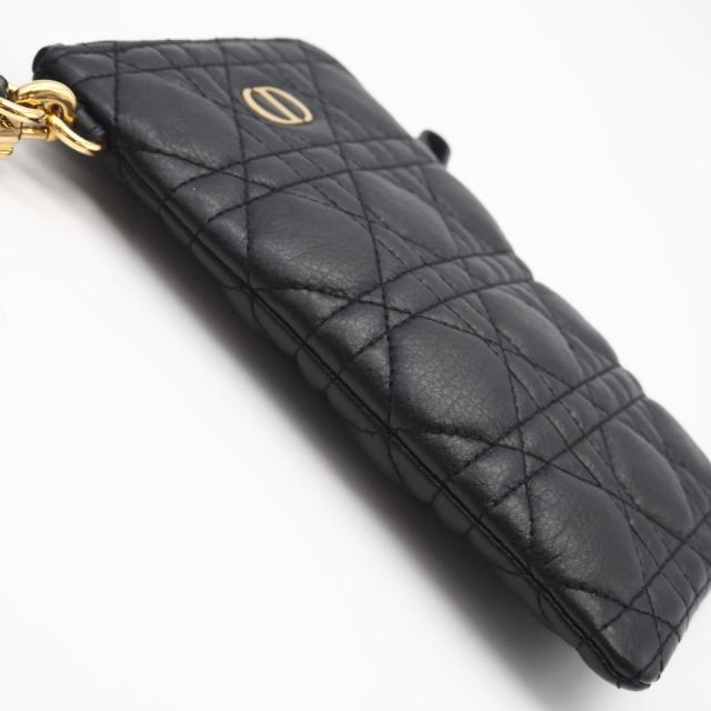 ★3日以内返品可★ 美品 Christian Dior クリスチャンディオール Dior カロ マルチファンクション カナージュ ポーチ ショルダーバッグ S5036UWHC ショルダーバッグ ブラック ホワイト カーフレザー レディース_6
