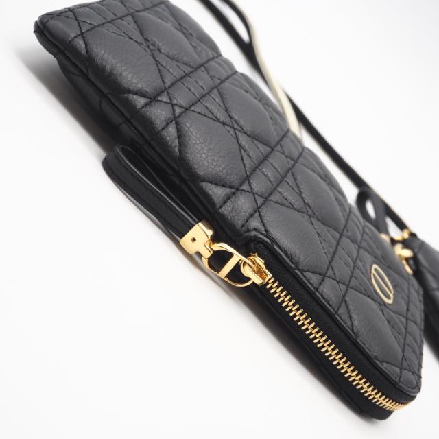 ★3日以内返品可★ 美品 Christian Dior クリスチャンディオール Dior カロ マルチファンクション カナージュ ポーチ ショルダーバッグ S5036UWHC ショルダーバッグ ブラック ホワイト カーフレザー レディース_7