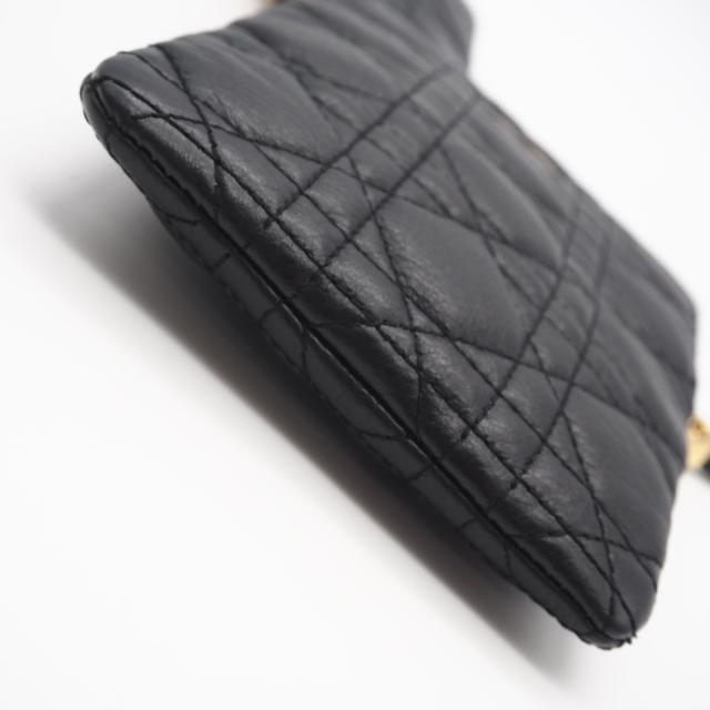 ★3日以内返品可★ 美品 Christian Dior クリスチャンディオール Dior カロ マルチファンクション カナージュ ポーチ ショルダーバッグ S5036UWHC ショルダーバッグ ブラック ホワイト カーフレザー レディース_8