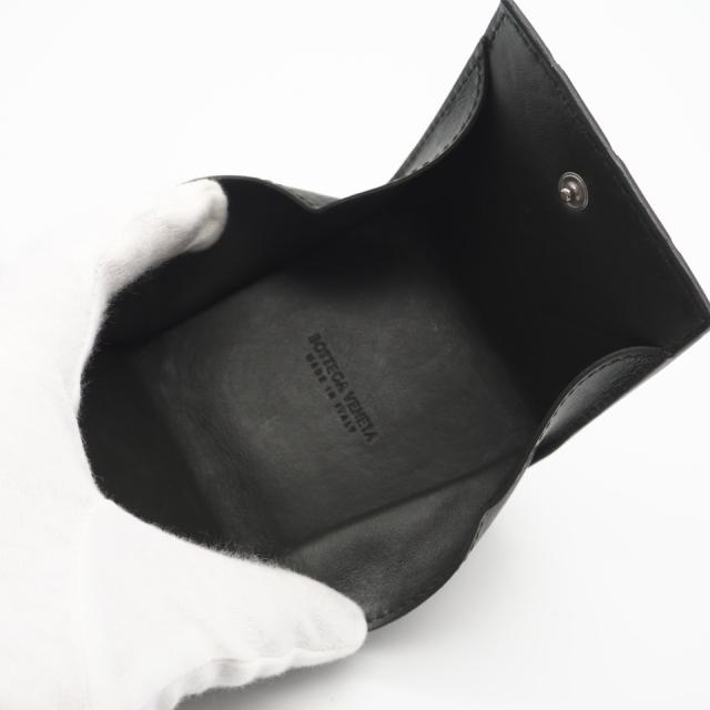 ★3日以内返品可★ BOTTEGAVENETA ボッテガヴェネタ イントレチャート 折り畳みコインケース 596579 コインケース カーキ カーフレザー メンズ_9