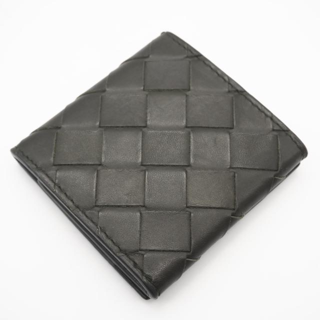 ★3日以内返品可★ BOTTEGAVENETA ボッテガヴェネタ イントレチャート 折り畳みコインケース 596579 コインケース カーキ カーフレザー メンズ_2