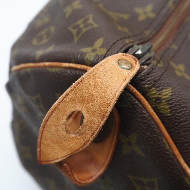 ★3日以内返品可★ LOUIS VUITTON ルイ・ヴィトン モノグラム キャンバス キーポル 60 M41422 ボストンバッグ ブラウン コーティングキャンバス レザー メンズ_11