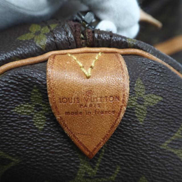 ★3日以内返品可★ LOUIS VUITTON ルイ・ヴィトン モノグラム キャンバス キーポル 60 M41422 ボストンバッグ ブラウン コーティングキャンバス レザー メンズ_14