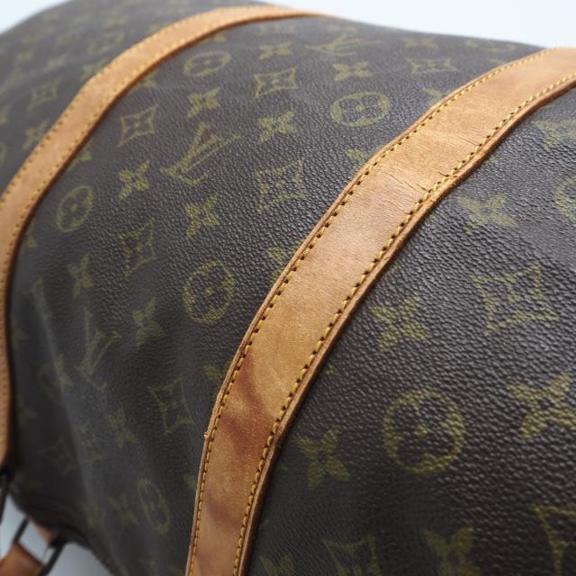 ★3日以内返品可★ LOUIS VUITTON ルイ・ヴィトン モノグラム キャンバス キーポル 60 M41422 ボストンバッグ ブラウン コーティングキャンバス レザー メンズ_3