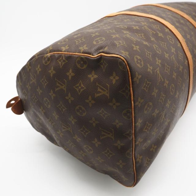 ★3日以内返品可★ LOUIS VUITTON ルイ・ヴィトン モノグラム キャンバス キーポル 60 M41422 ボストンバッグ ブラウン コーティングキャンバス レザー メンズ_5