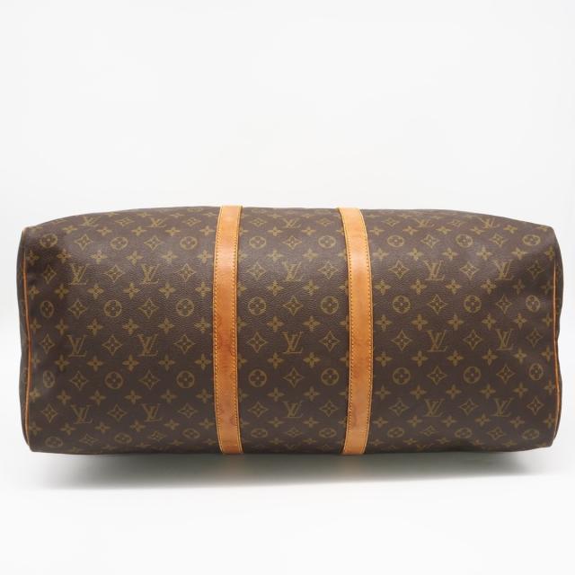 ★3日以内返品可★ LOUIS VUITTON ルイ・ヴィトン モノグラム キャンバス キーポル 60 M41422 ボストンバッグ ブラウン コーティングキャンバス レザー メンズ_7