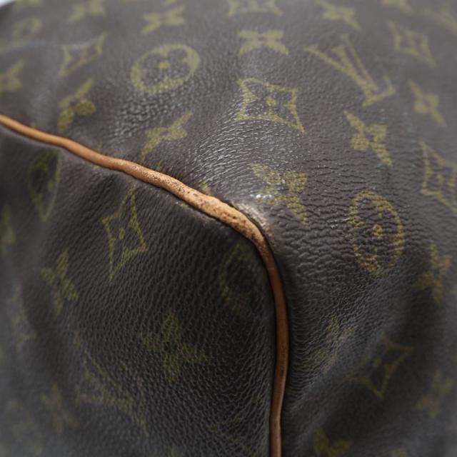 ★3日以内返品可★ LOUIS VUITTON ルイ・ヴィトン モノグラム キャンバス キーポル 60 M41422 ボストンバッグ ブラウン コーティングキャンバス レザー メンズ_8