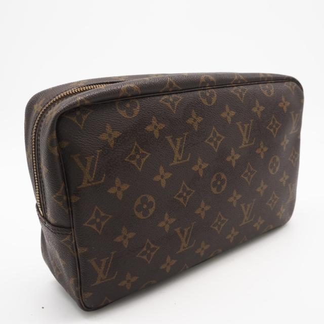 ★3日以内返品可★ LOUIS VUITTON ルイ・ヴィトン モノグラム キャンバス トゥルーストワレット28 M47522 セカンドバッグ ブラウン コーティングキャンバス レザー メンズ