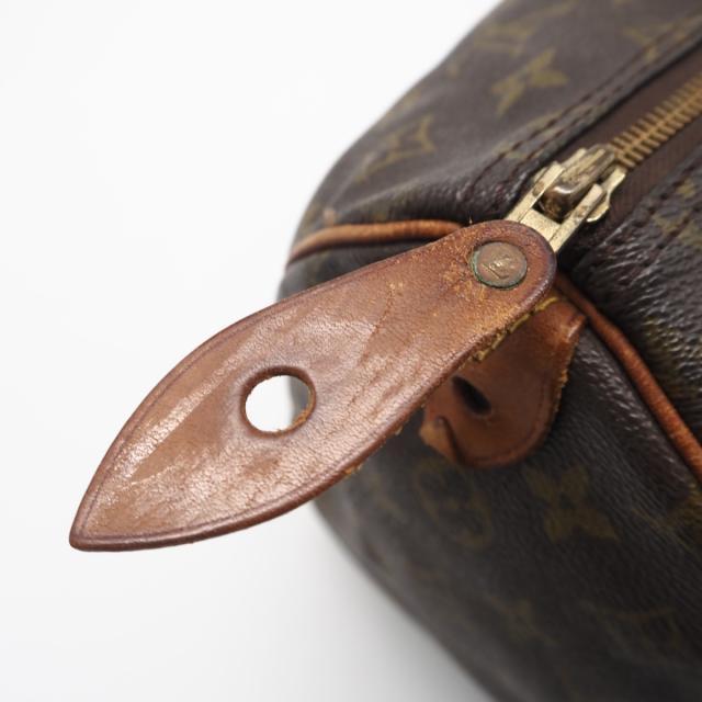 ★3日以内返品可★ LOUIS VUITTON ルイ・ヴィトン モノグラム キャンバス スピーディ35 M41524 ハンドバッグ ブラウン コーティングキャンバス レザー レディース_10