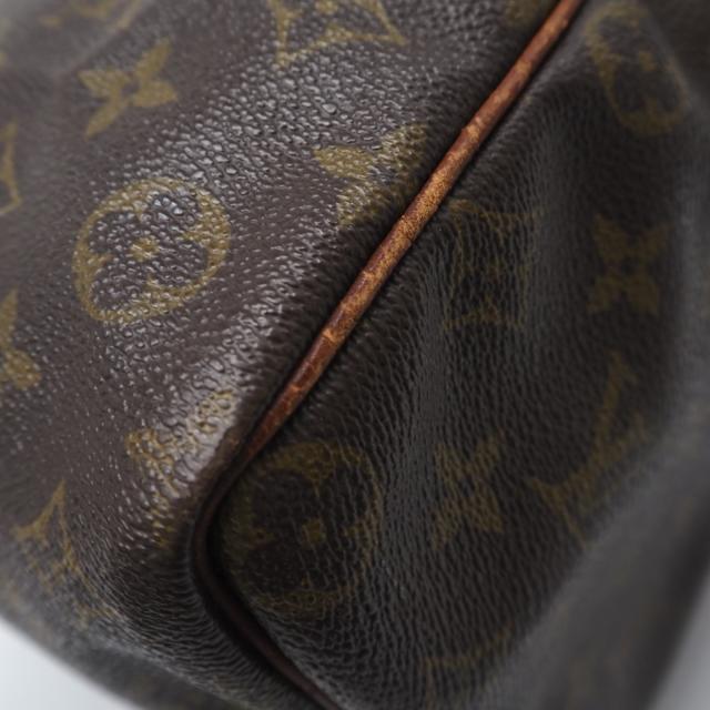 ★3日以内返品可★ LOUIS VUITTON ルイ・ヴィトン モノグラム キャンバス スピーディ35 M41524 ハンドバッグ ブラウン コーティングキャンバス レザー レディース_11
