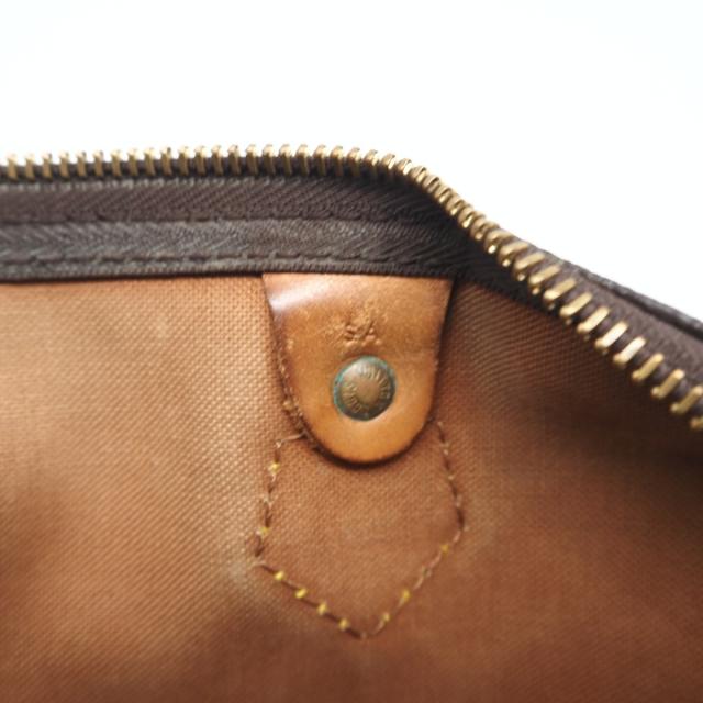 ★3日以内返品可★ LOUIS VUITTON ルイ・ヴィトン モノグラム キャンバス スピーディ35 M41524 ハンドバッグ ブラウン コーティングキャンバス レザー レディース_16