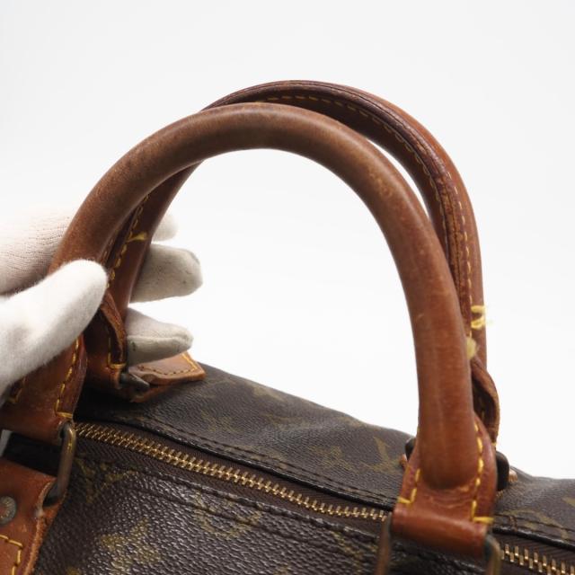 ★3日以内返品可★ LOUIS VUITTON ルイ・ヴィトン モノグラム キャンバス スピーディ35 M41524 ハンドバッグ ブラウン コーティングキャンバス レザー レディース_8