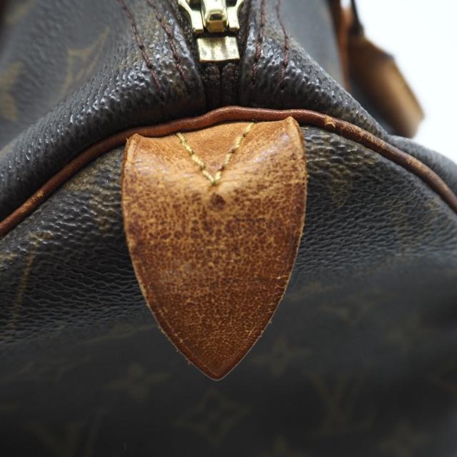 ★3日以内返品可★ LOUIS VUITTON ルイ・ヴィトン モノグラム キャンバス スピーディ30 M41526 ハンドバッグ ブラウン コーティングキャンバス レザー レディース_14
