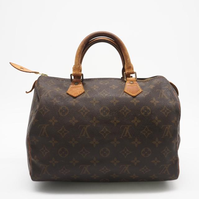 ★3日以内返品可★ LOUIS VUITTON ルイ・ヴィトン モノグラム キャンバス スピーディ30 M41526 ハンドバッグ ブラウン コーティングキャンバス レザー レディース_2