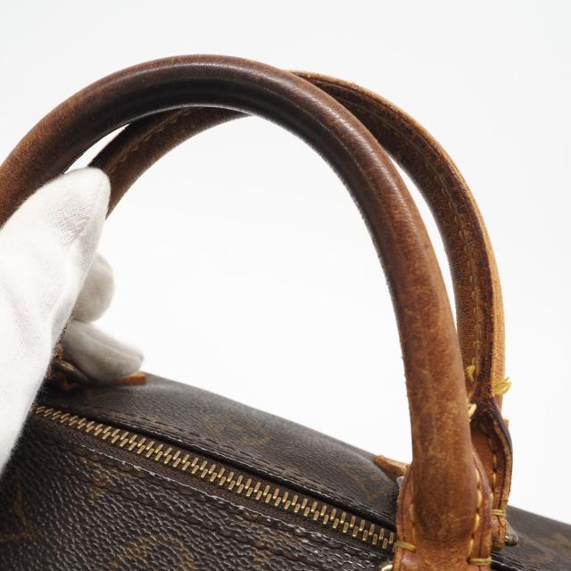 ★3日以内返品可★ LOUIS VUITTON ルイ・ヴィトン モノグラム キャンバス スピーディ30 M41526 ハンドバッグ ブラウン コーティングキャンバス レザー レディース_7