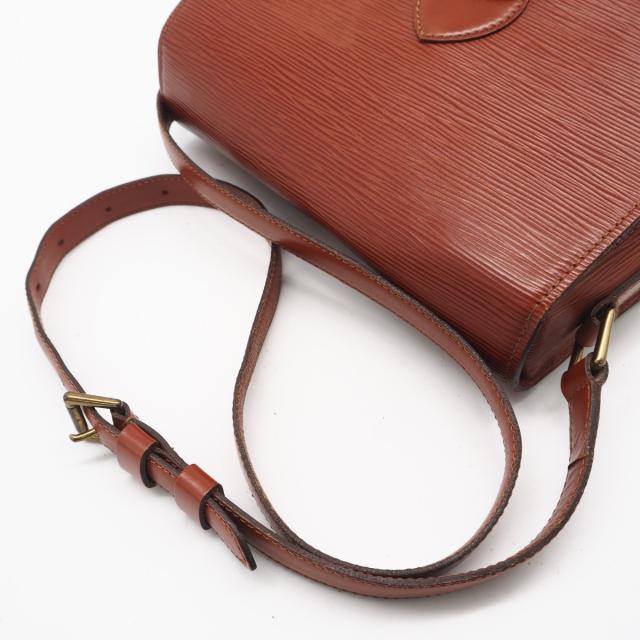 ★3日以内返品可★ LOUIS VUITTON ルイ・ヴィトン エピ サンクルー ケニアブラウン M52193 ショルダーバッグ ブラウン グレインレザー レディース_9