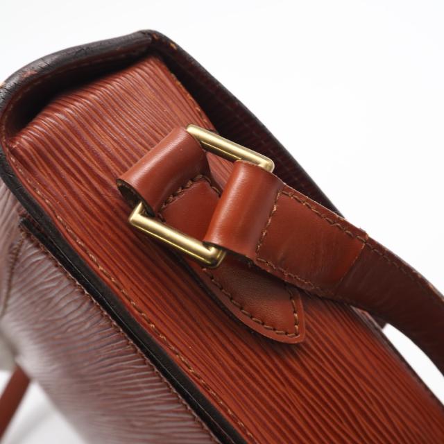 ★3日以内返品可★ LOUIS VUITTON ルイ・ヴィトン エピ サンクルー ケニアブラウン M52193 ショルダーバッグ ブラウン グレインレザー レディース_12