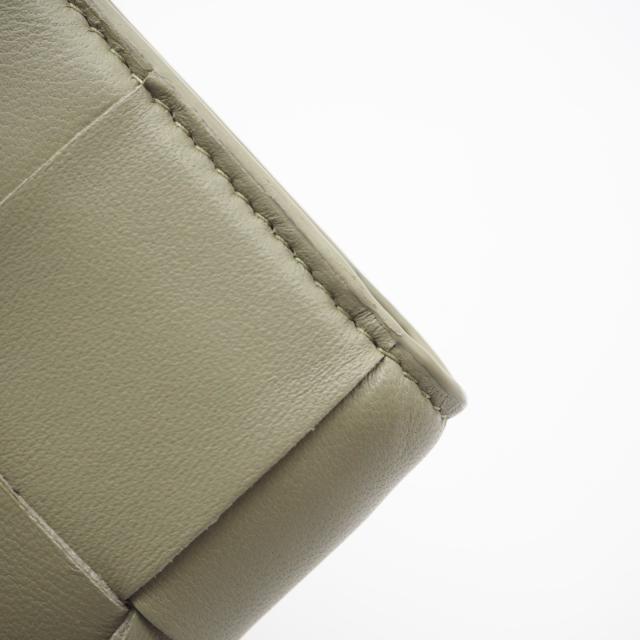 ★3日以内返品可★ 極美品 BOTTEGAVENETA ボッテガヴェネタ カセット スモール 二つ折りウォレット トラバーチン 742698 二つ折り財布 ベージュ ラムスキン レディース_8