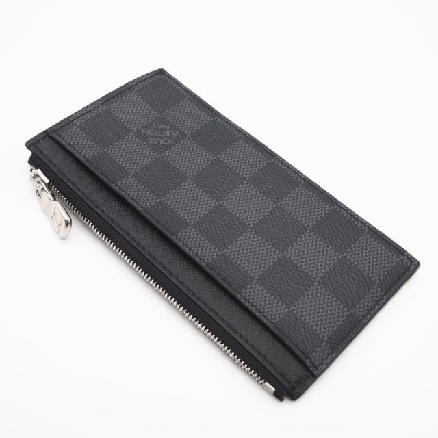 ★3日以内返品可★ 極美品 LOUIS VUITTON ルイ・ヴィトン ダミエ グラフィット コインカードホルダー N64038 コインケース ブラック グレー コーティングキャンバス レザー メンズ_2