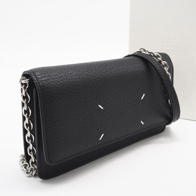 【極美品】マルジェラ チェーンウォレット 4ステッチ ブラック ☆3日以内返品可☆ 極美品 MAISON MARGIELA メゾンマルジェラ 4