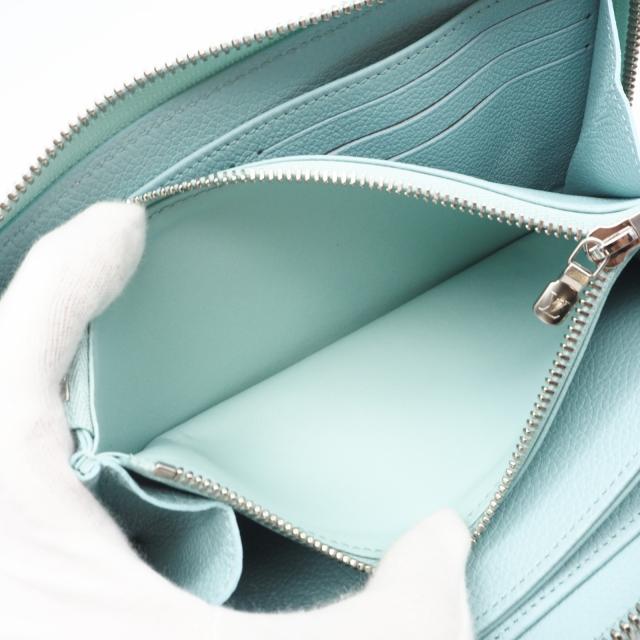 ★3日以内返品可★ 未使用 LOUIS VUITTON ルイ・ヴィトン モノグラム アンプラント サマー スターダスト ジッピーウォレット ヴェール ドー M81466 長財布 ブルー イエロー グレインカーフレザー レディース_10
